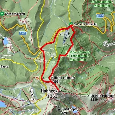 From the Schlucht to the Hohneck