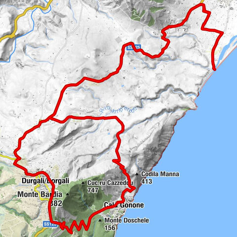 Durgali/Dorgali - Cala Gonone - La Poltrona - Santa Maria Maddalena