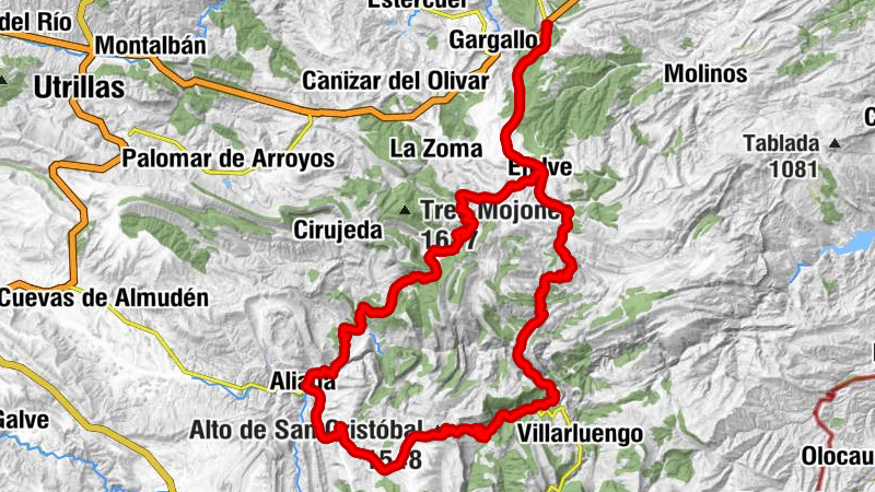 La Venta de la Pintada - Collado del Herrero - Collado Frío - Ejulve