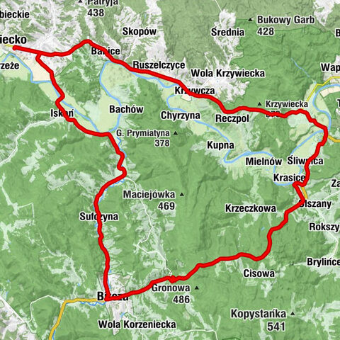 Dubiecko - Kijów - Brzozowa Góra - Góra Olszańska