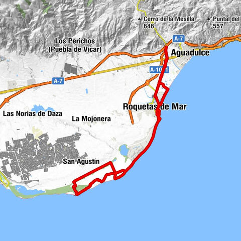 Roquetas de Mar - Parroquia de la Asunción de Nuestra Señora - Parroquia Ortodoxa Rumana del Bautismo del Señor - Ermita de la Santa Cruz