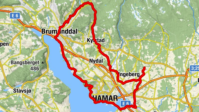 Hamar - Jessnes - Brumunddal