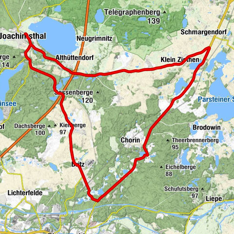 Joachimsthal - Steinberge - Groß-Ziethen