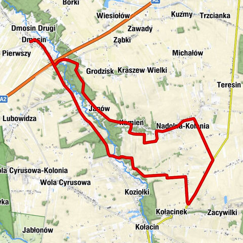Dmosin - Dmosin Drugi - Kolonia Grodzisk - Janów