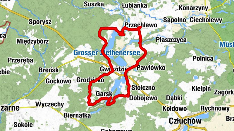 Przechlewo - Kościół Rzymskokatolicki pw. Matki Boskiej Częstochowskiej - Osiedle imienia Bronisława Jużkowa - Kościół pw. Świętego Jakuba Apostoła