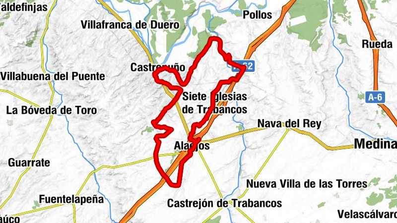 Alaejos - Castronuño - Ermita de San Miguel - Siete Iglesias de Trabancos