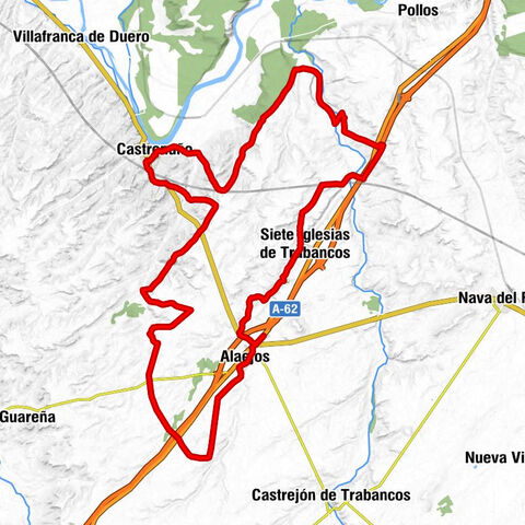 Alaejos - Castronuño - Ermita de San Miguel - Siete Iglesias de Trabancos