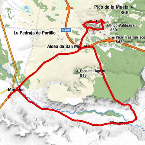 El Palomar - Mojados - Pico El Calvario - Alboroque