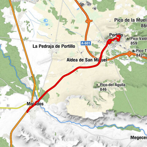 El Palomar - Mojados - Aldea de San Miguel - Portillo