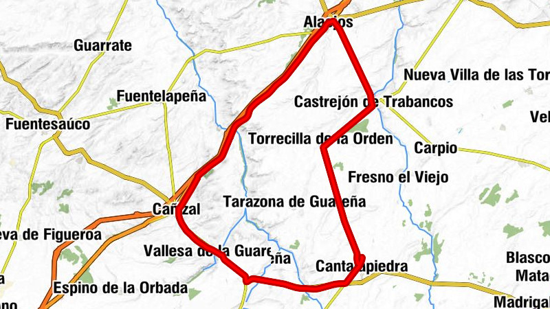 Cantalapiedra - Vallesa de la Guareña - Cañizal