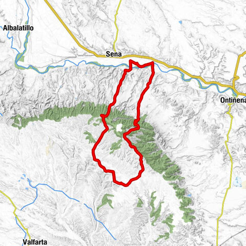 Villanueva de Sigena - Alto de Piedrafita - Loma de Piedrafita - Tozal de la Mora