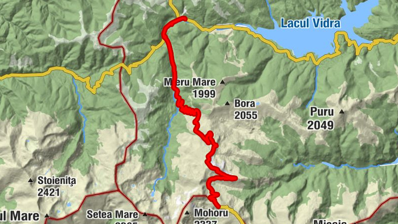 Obârșia Lotrului - Cărbunele - Cascada Cărbunele - Urdele