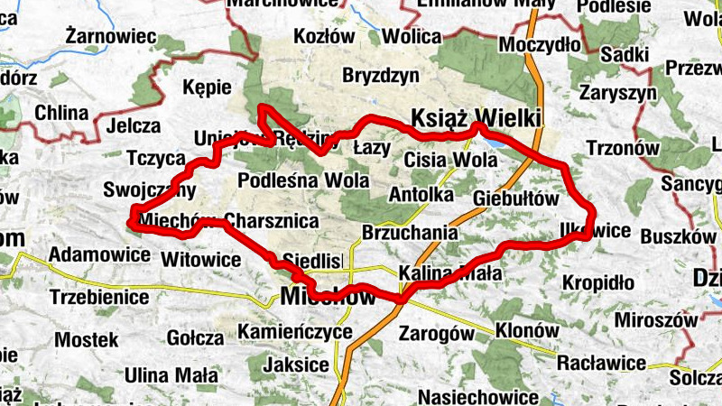 Sucha - Kościół pw. Świętego Wojciecha Biskupa i Męczennika w Książu Wielkim - Kościół pw. Świętego Jana Chrzciciela - Psiarków