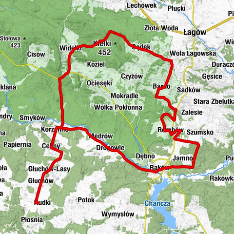 Rudki - Granice - Głuchów - Kościół pw. Świętego Andrzeja w Drogowlach