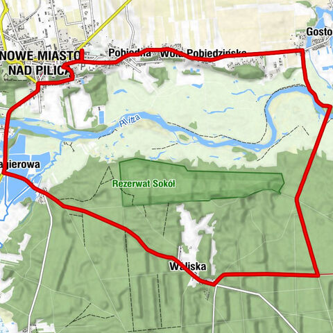 Nowe Miasto nad Pilicą - Pobiedna - Wola Pobiedzińska - Kościół filialny pw. Świętego Krzyża