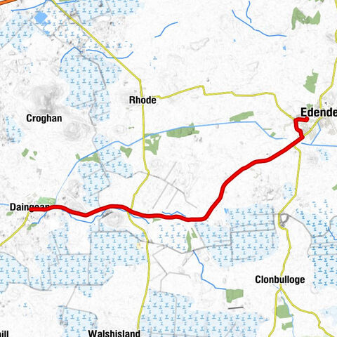 Edenderry - George's Bridge - Ballyfore Cross Roads - Ballycon