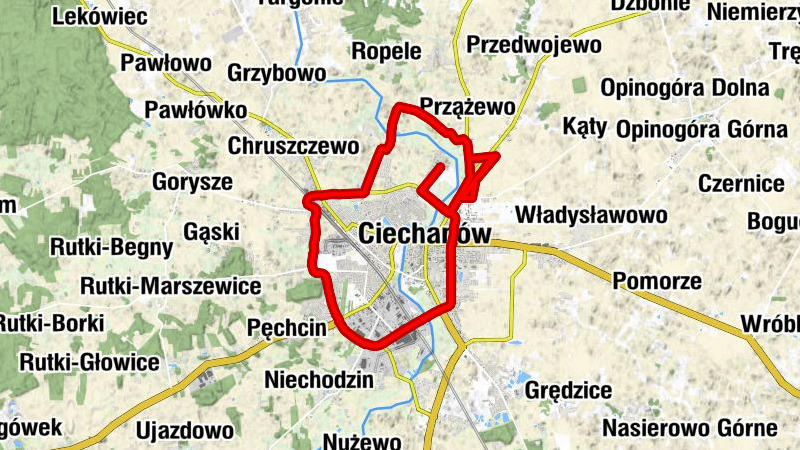 Gostków - Gostkowo - Kargoszyn - Ciechanów