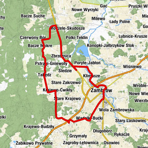 Osiedle  Północne - Zambrów - Pruszki-Jabłoń - Nagórki-Jabłoń