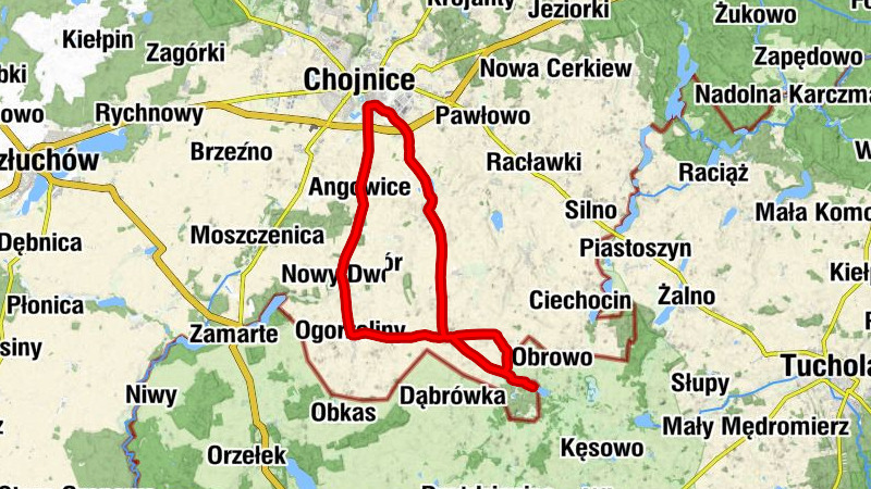 powiat chojnicki - Kościół pw. Świętej Katarzyny Aleksandryjskiej - Kościół pw. Podwyższenia Świętego Krzyża - Chojnice