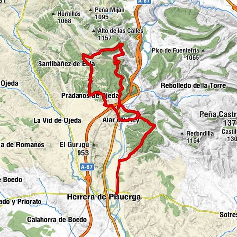 Herrera de Pisuerga - San Quirce del Río Pisuerga - Restaurante la Cueva - Ermita de la Cerrilla