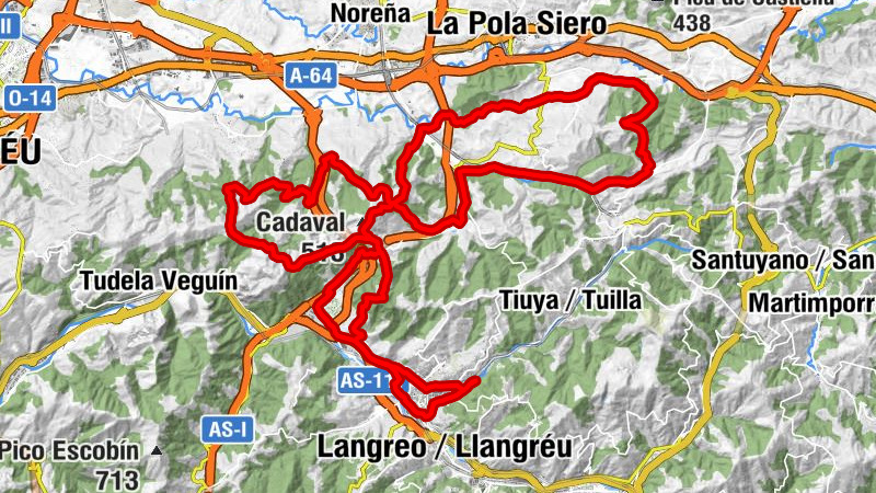 La Felguera - Suano - Iglesia de Santolaya de Vixil - Cadaval