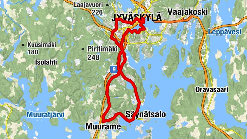 Kinkomaa - Muurame - Jyväskylän kaupunginkirkko - Pössypohja