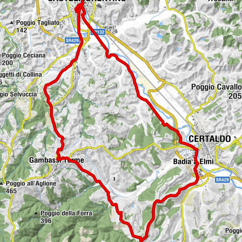 Castelfiorentino - Il Poggetto - Fattoria di Santo Pietro - Chiesa di Cristo Re