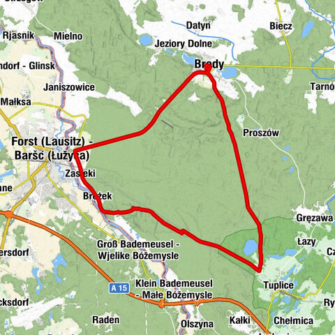 Brody - Kościół Wszystkich Świętych - Jeziory Wysokie - Forst (Lausitz) - Baršć (Łužyca)