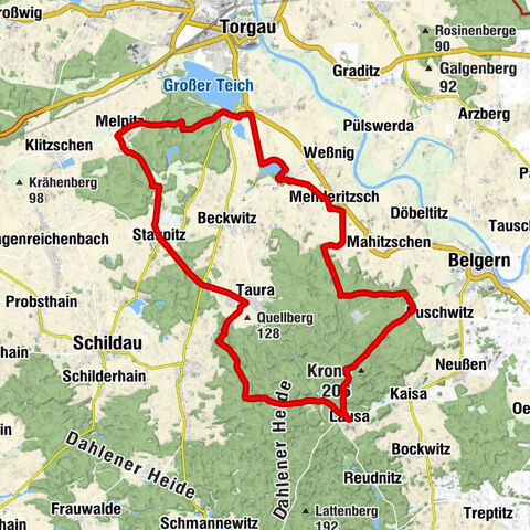 Lausa - Taura - Der Jungfern Berg - Gasthof "Zu den Jagdstuben"