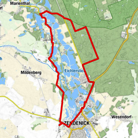 Zehdenick(Mark) - Zehdenick - Neuhof - Wolfsgarten