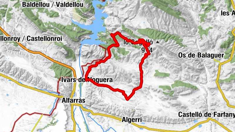 Ivars de Noguera - Serramitjana - la Sisquella - Pas de Tanca-li-porta