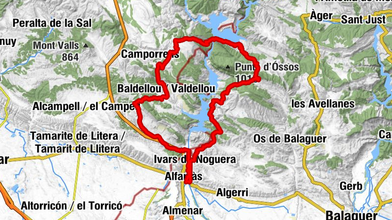 Alfarràs - Andaní - Castillonroy / Castellonroi - Pas de Tanca-li-porta