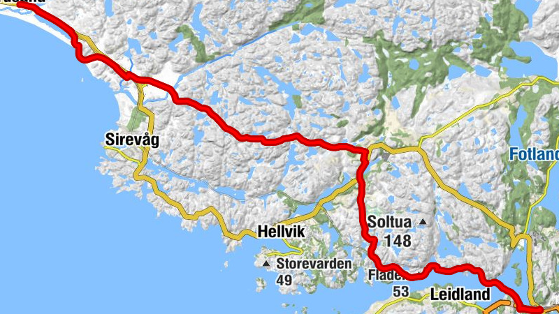 Egersund - Eide - Fladen