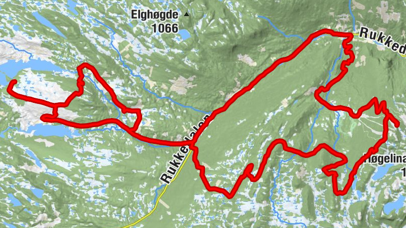 Eidal - Øvre Foss - Volelie - Fagerhøy Fjellstue