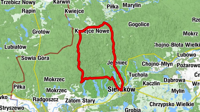 Sieraków - Okręg Wielenski - Borowy Młyn