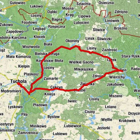 Tleń - Łążek - Tuchola - Kościół pw. Bożego Ciała