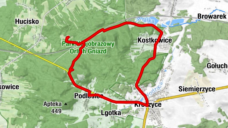 powiat zawierciański - Kuźnia - Kostkowice - Jura