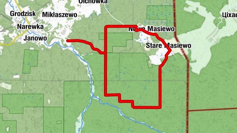 Gruszki - Łanczyno - Nowe Masiewo - Stare Masiewo