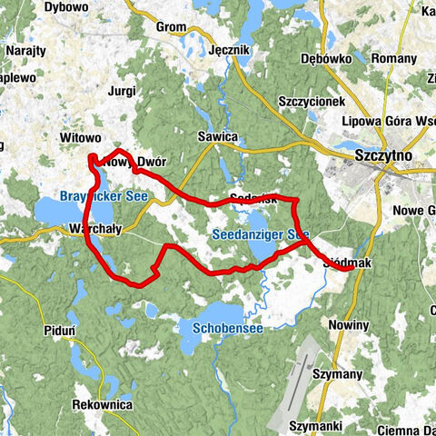 Siódmak - Wólka Szczycieńska - Warchały - Kościół pw. Świętego Wojciecha