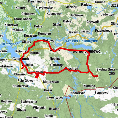 Czaplinek - Kościół pw. Trójcy Świętej - Kościół pw. Podwyższenia Krzyża Świętego - Kaplica pw. Matki Bożej Nieustającej Pomocy