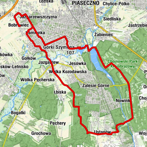 Bobrowiec - Piaseczno - Górki Szymona - Kościół pw. Świętego Rocha