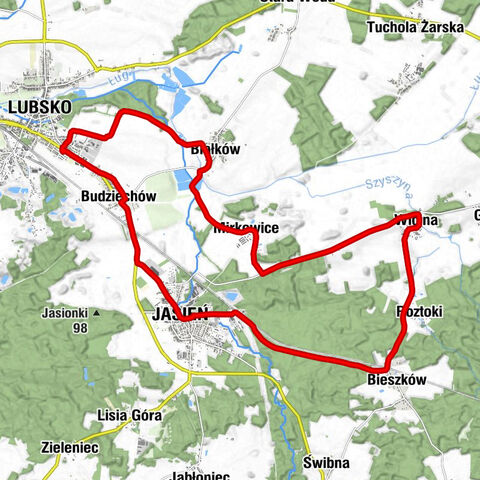 Hynków - Białków - Jasień - Lubsko