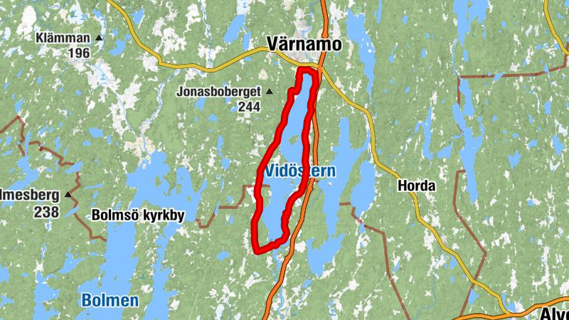 Dörarp - Toftaled - Långrödjan - Torset