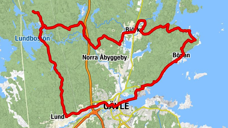 Nydal - Gröndal - Gävle - Kullsand