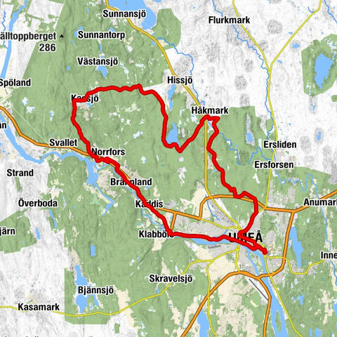 Umeå Östra - Umeå - Håkmark - Kulla