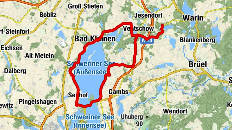 Bibow - Kirche Hohen Viecheln - Bad Kleinen - Kirche Retgendorf