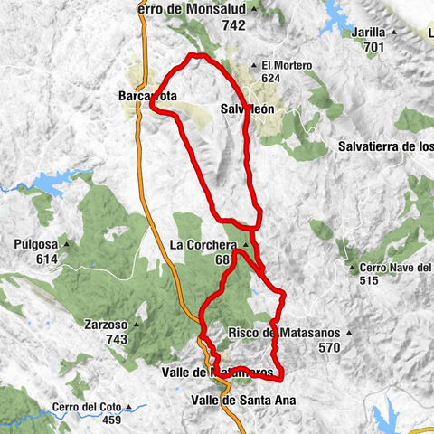 Salvaleón - Regato de los Pozos - Barcarrota - Valle de Matamoros
