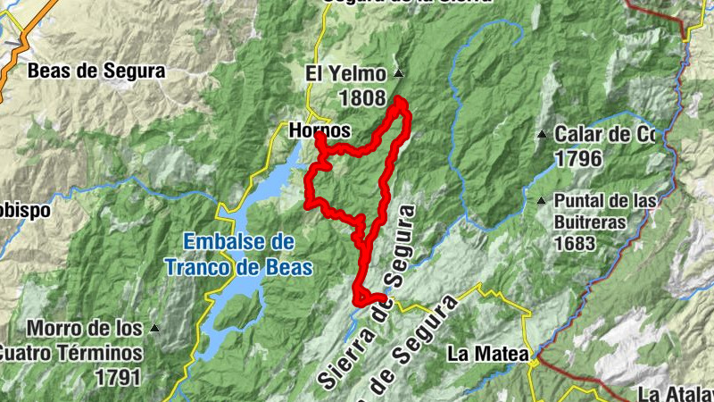 Hornos - Casas de Carrasco - Pontones - El Cruce