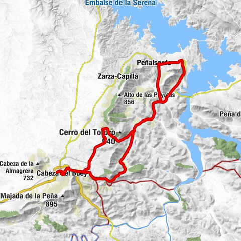 Cabeza Del Buey - Cabeza del Buey - Puerto de la Umbría - Collado de Santa Ana