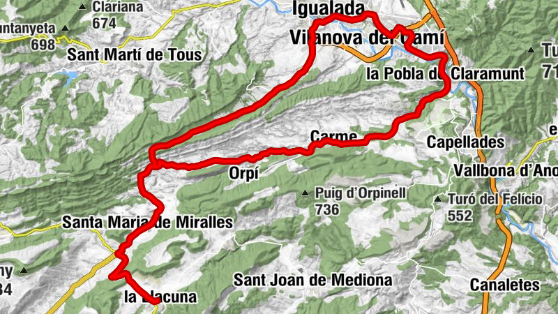 la Llacuna - Santa Maria - Esglèsia de la Soledat - Coll de la Censada